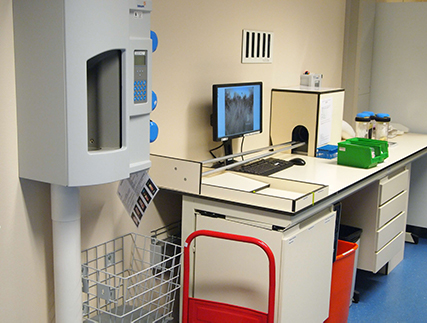 Pneumatic Tube System in Bernhoven laboratory